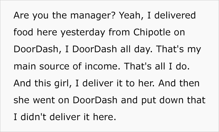 DoorDash Driver Gets Fired, Confronts The Client At Her Office For Allegedly Reporting Her Order Undelivered - 8