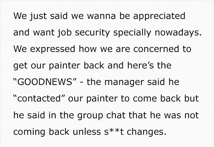 Longtime Worker Gets Fired For Being Late For The First Time Ever, So His Colleagues Let The Boss Know They're Not Disposable - 7