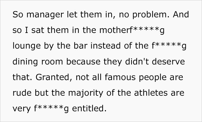 Woman Who Worked As A Server At A Fancy Steakhouse Shared Her Encounters With Entitled Celebrities, Goes Viral
