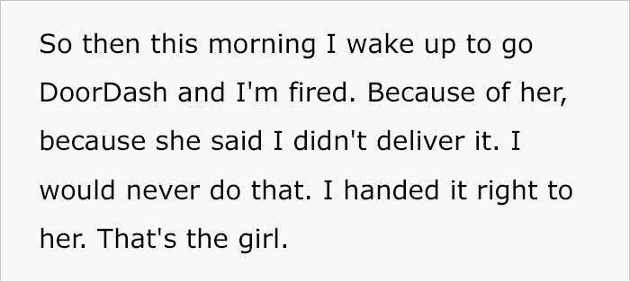 DoorDash Driver Gets Fired, Confronts The Client At Her Office For Allegedly Reporting Her Order Undelivered - 9