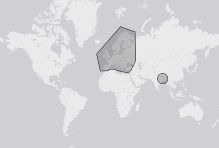 Both Shapes Have Roughly The Same Amount Of People Inside Them (Around 720 Million) This Is As Of 2015 As Well, So It May Have Changed A Bit