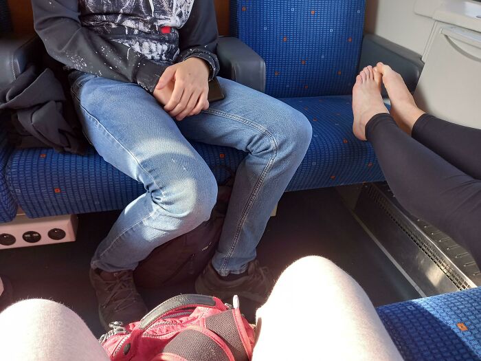 People Doing This On Train