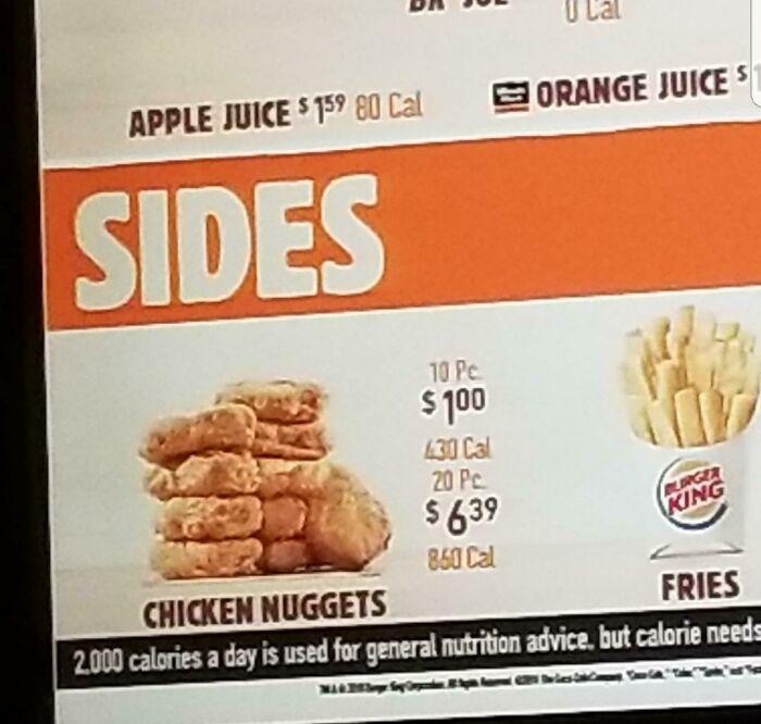 The Chicken Nuggets At My Local Burger King