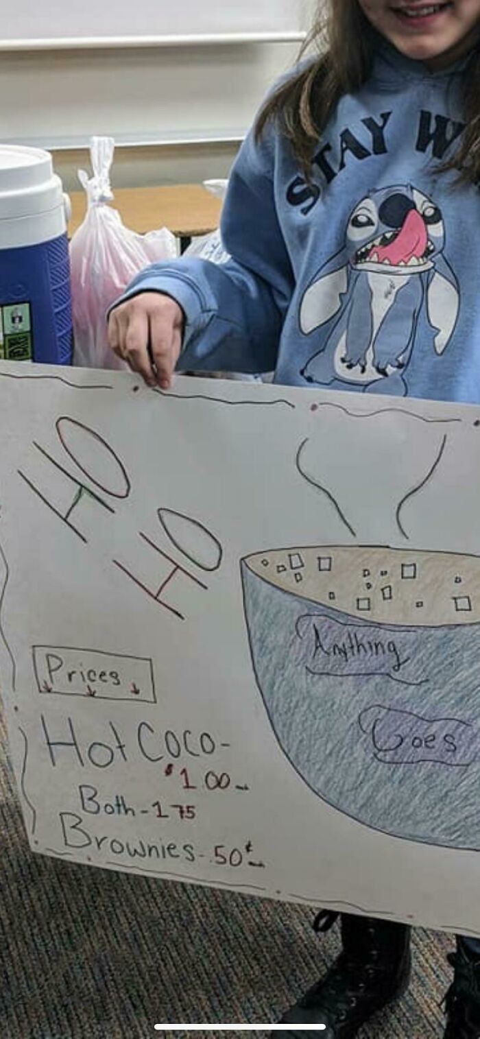 My Friends Daughter Had To Start Her Own Business For A Class Business. She Made A Profit!