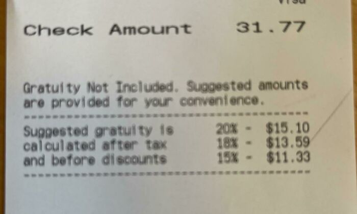 I Always Tip 20%, But That Seems A Little High