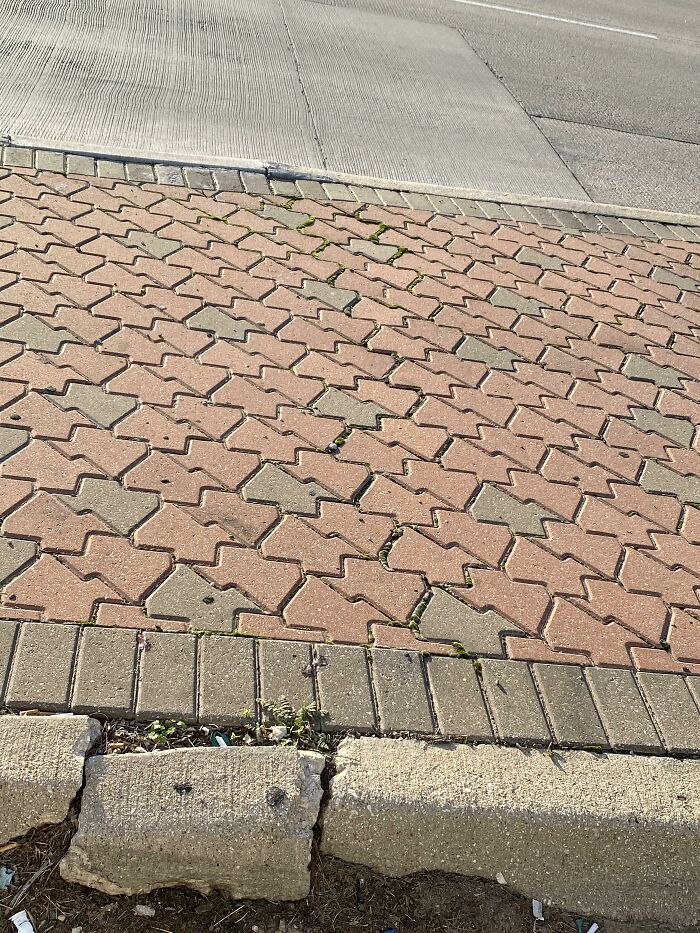 Texas-Shaped Pavers, North Texas, USA