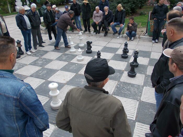 Giant Chess In Sarajevo