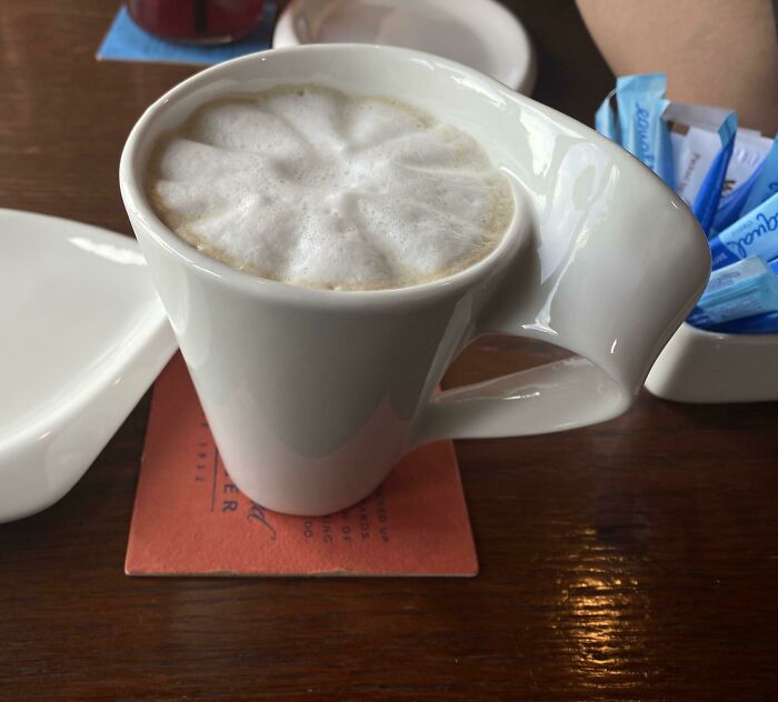 Nice Little Cup At A Brunch, But Not Left-Hand Friendly