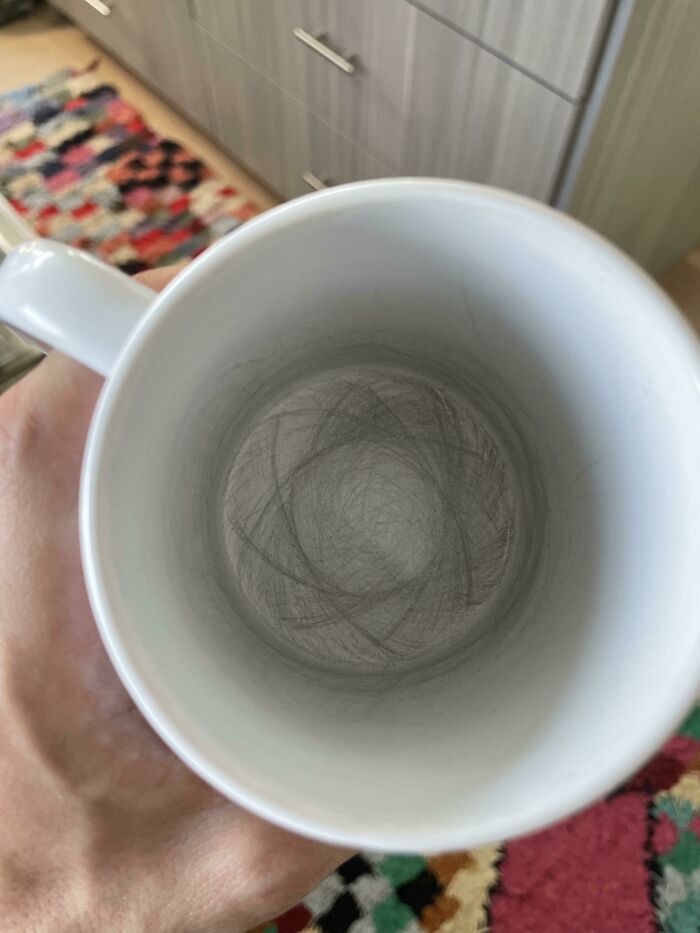 The Stirring Pattern Formed Over Time In My Coffee Cup