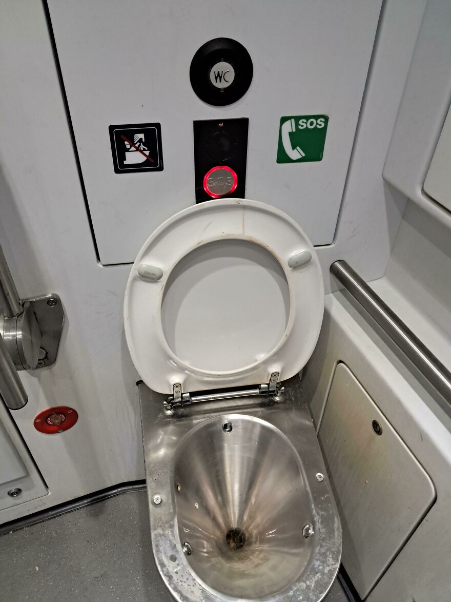 "Let's Put The Sos Button Here So That People Mistake It As The Flush Button" "Let's Put The Sos Button Here So That People Mistake It As The Flush Button"