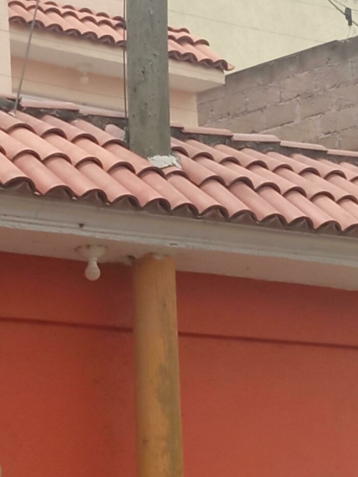 The Post Was Built *after* The House Was