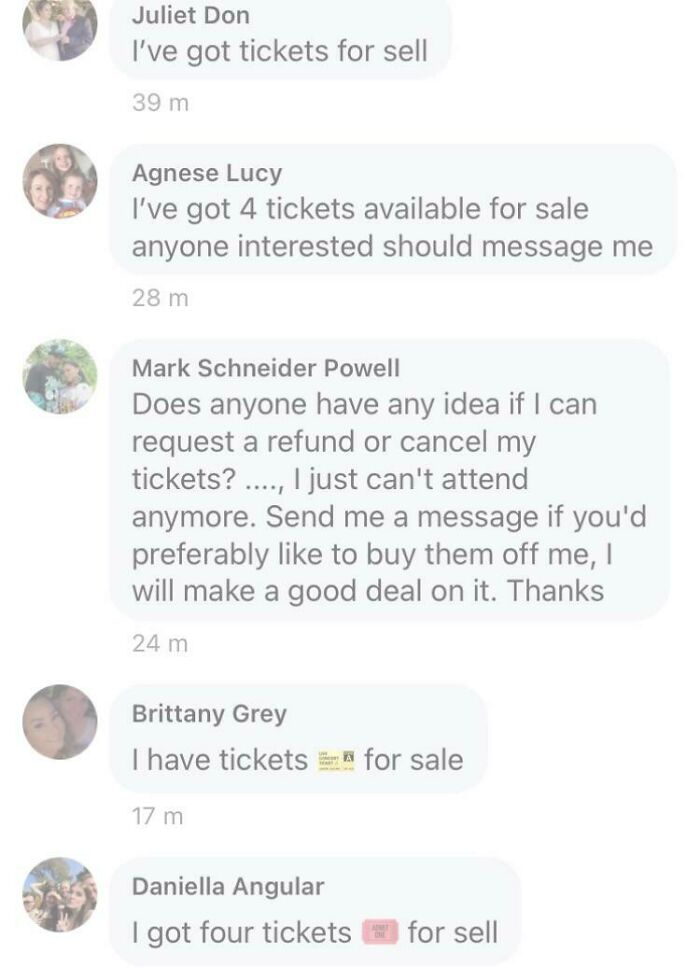 I’m Running An Event And Within 30mins Of Posting It On Fb, I Deleted At Least 10 Fake Accounts Trying To Sell Tickets