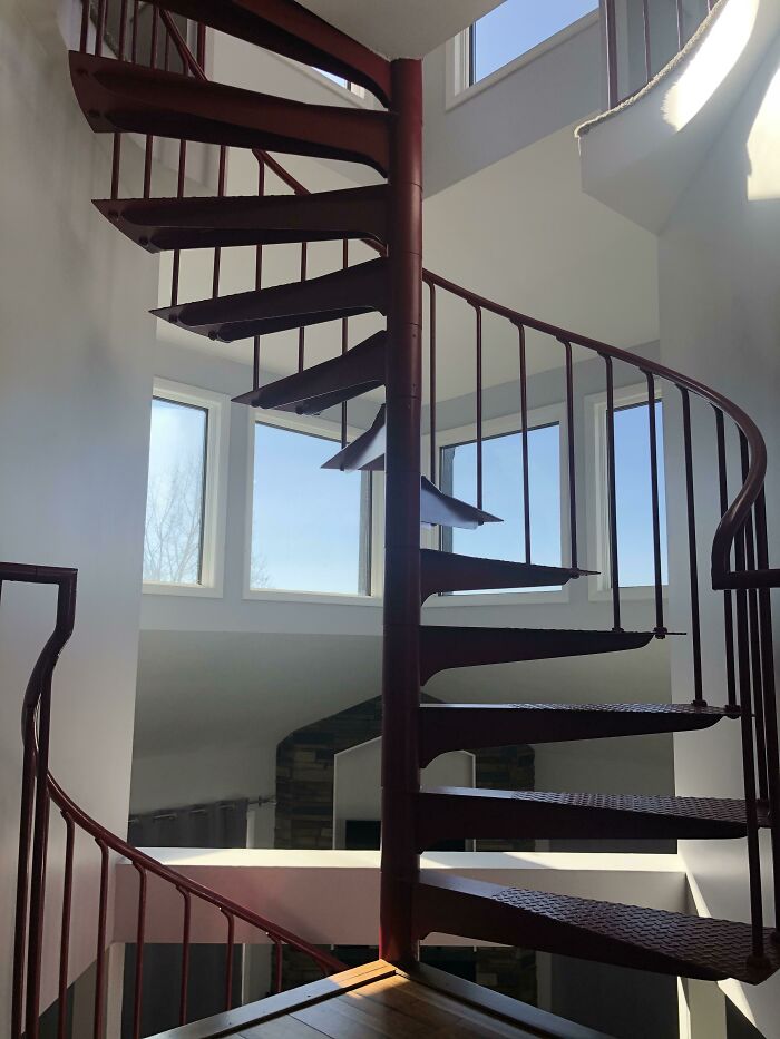 Spiral Staircase In The Middle Of The House