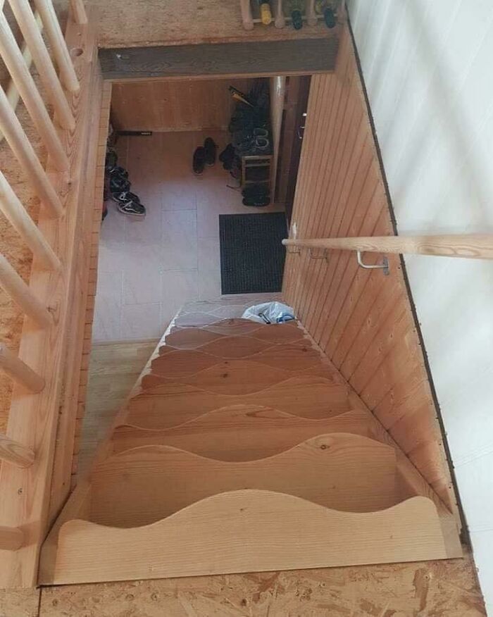 Wavy Stairs To Make Going Downstairs More Fun
