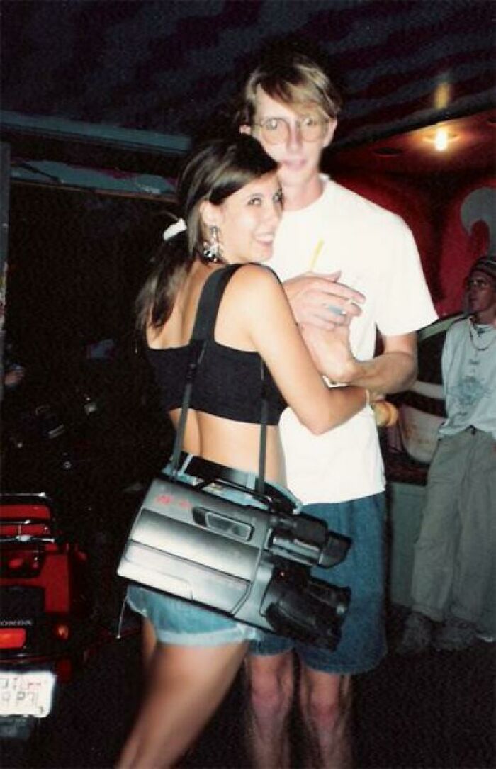 Outside Dave's Art Pawn Shop In Dallas, Tx, Prepared To Go In And Videotape My Then Boyfriend's Band With My Giant Camcorder. As You Did In The Summer Of 1991