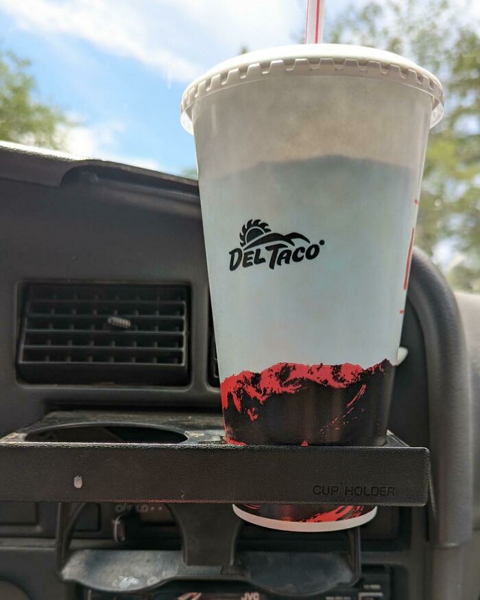 Modern Medium Drink In A 30 Year Old Cup Holder