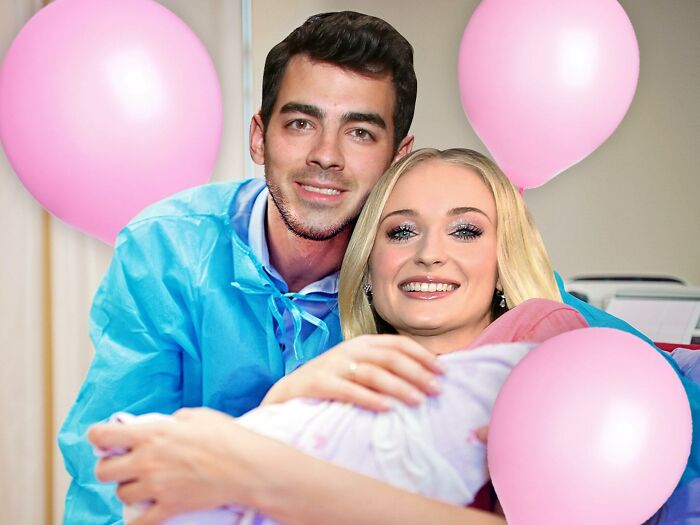 Tmz "Composite" Fail Of Sophie Turner And Jonas New Born
