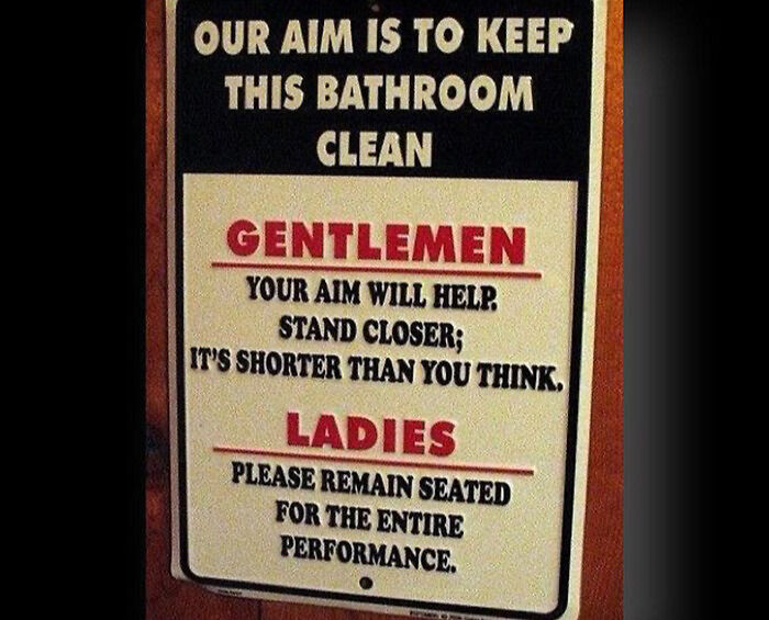These Toilet Signs Are Violating