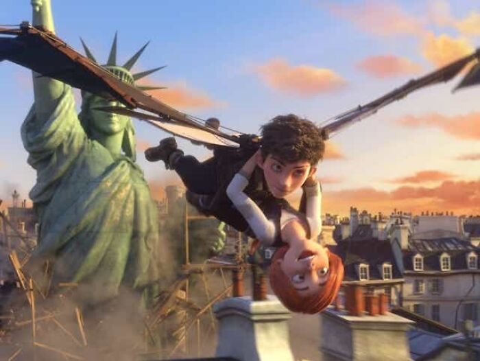 In The Movie "Leap" (2017), Taking Place In 19th Century France, You Catch Views Of The Statue Of Liberty Being Built. The Film Depicts The Color Being What You'd See Today But The Original Color Was In Fact Bronze