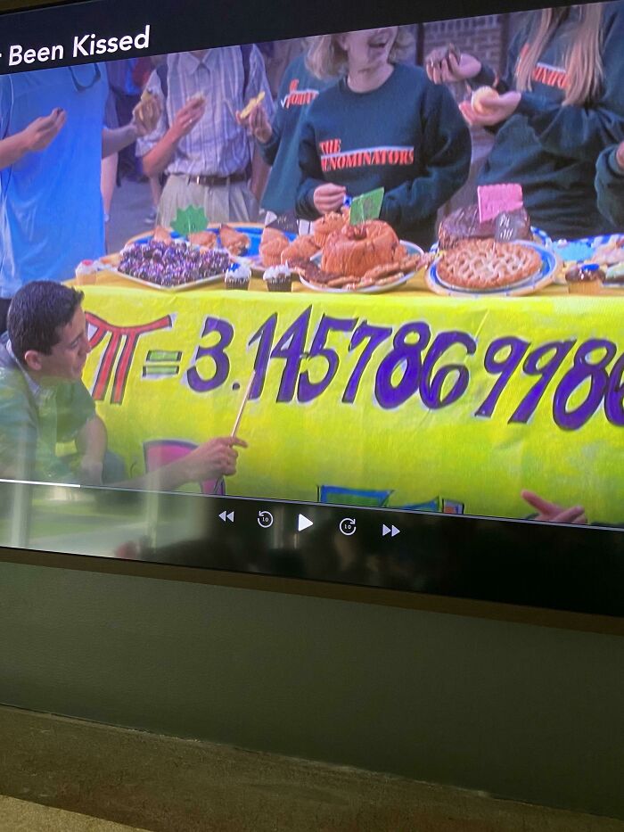 Nunca me han besado. El Grupo de Matemáticas tiene el número equivocado para Pi (Pi es 3.14159265...)