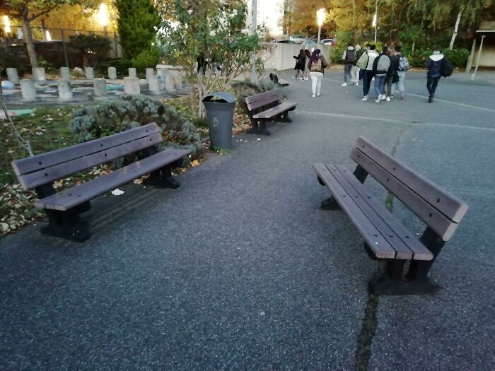 An Original Arrangement Of Benches