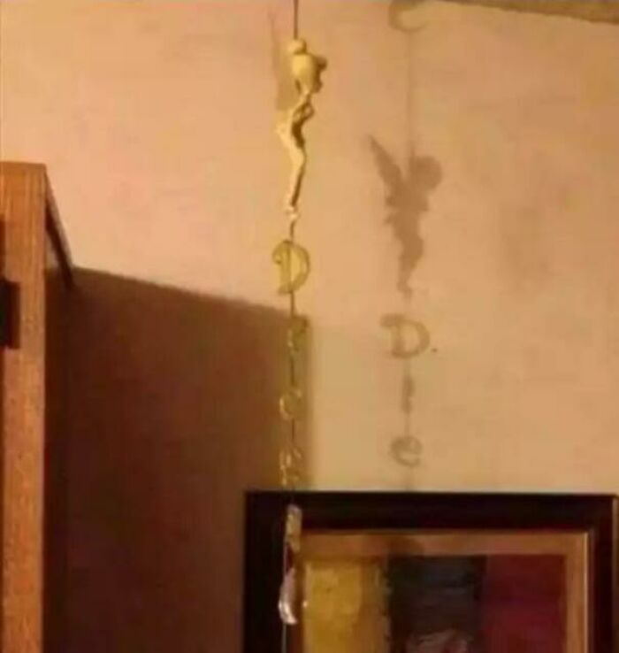 Tinkerbells Message "Dream" Casting A Contradicting Shadow