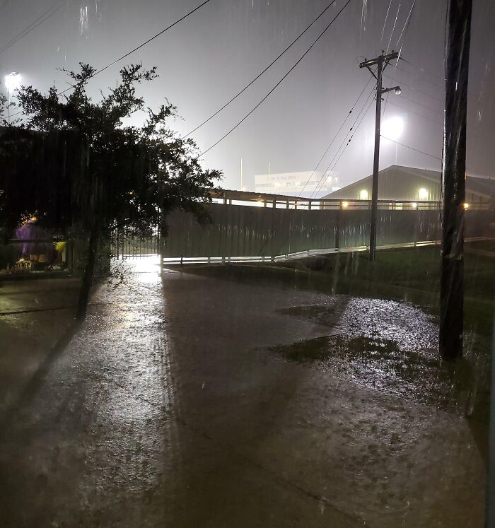5 Minutes Ago We Were About To Start Graduation On Our Football Field. Nature Had Other Plans