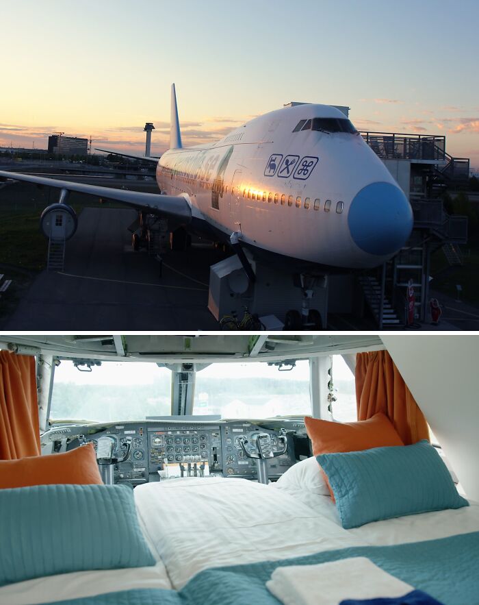 Pictures of Jumbo Stay hotel and inside in Sweden