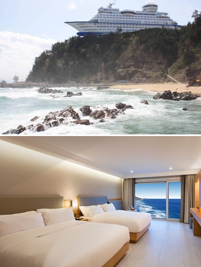 Pictures of Sun Cruise resort and inside in South Korea