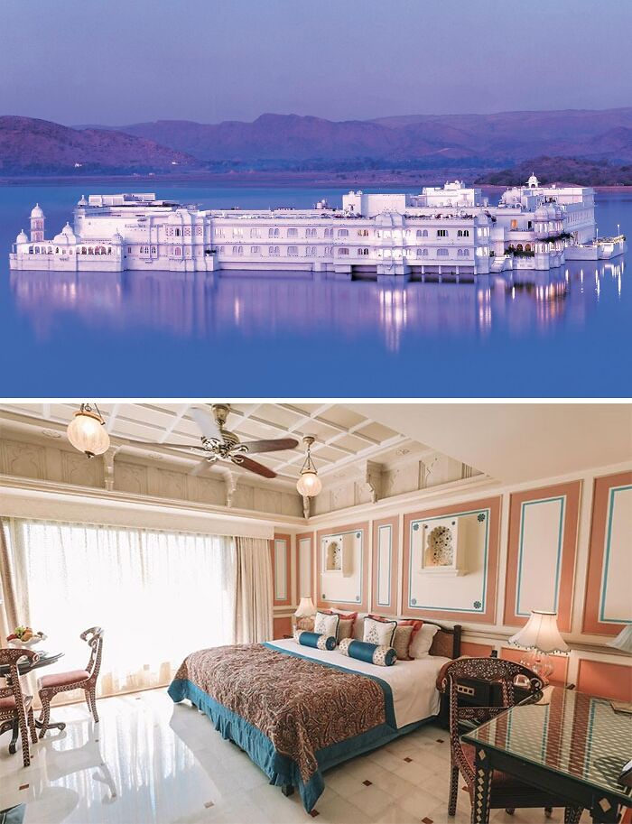 Pictures of Taj Lake palace and inside in India