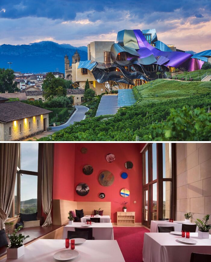 Pictures of hotel Marqués De Riscal and inside in Spain