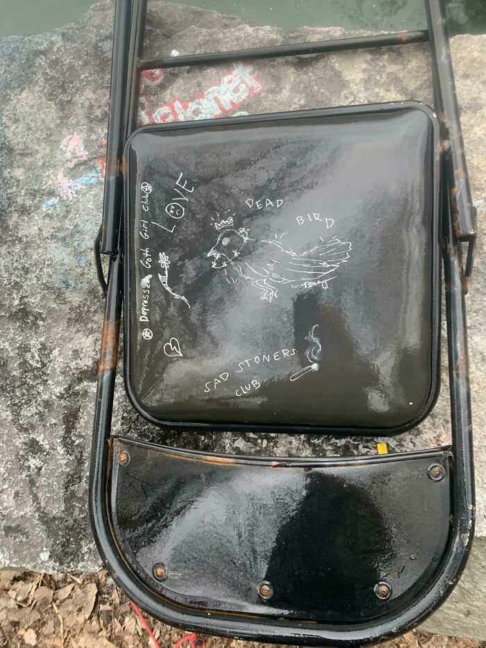 Could Someone Please Inform The Sad Stoner Club That I Found Their Chair? Thanks