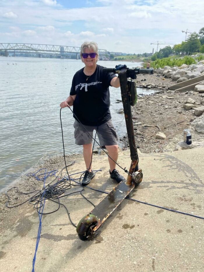 My Aunt Pulled This Out Under Roebling Bridge On Ky Side