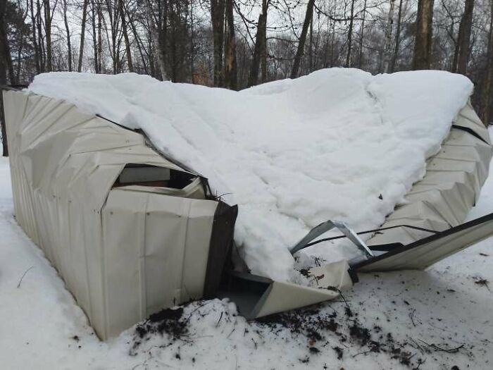 My Shed Caved In From The Weight Of The Snow