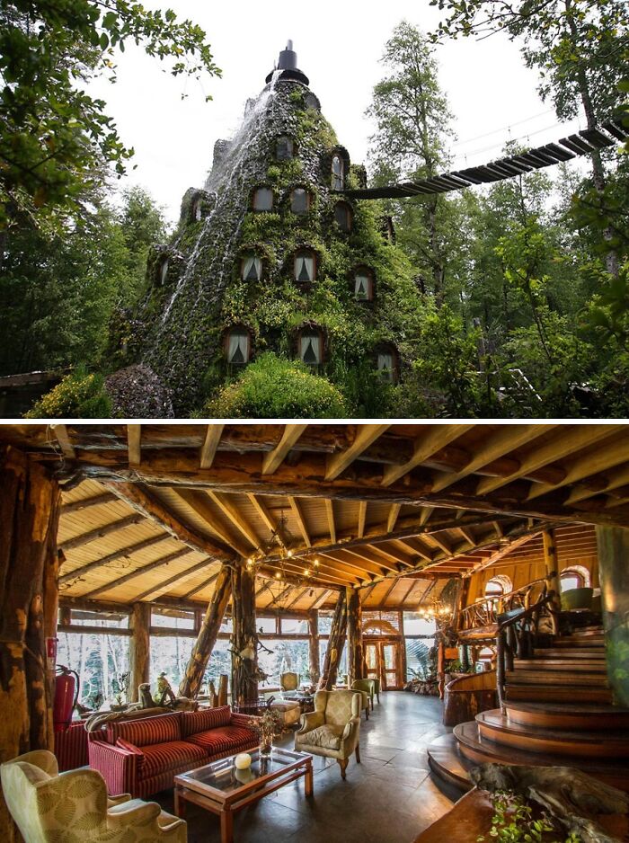 Pictures of Montana Magica Lodge and inside in Chile