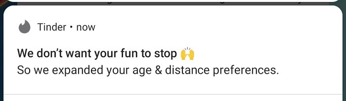 My Age Preferences Are There For A Reason, Tinder