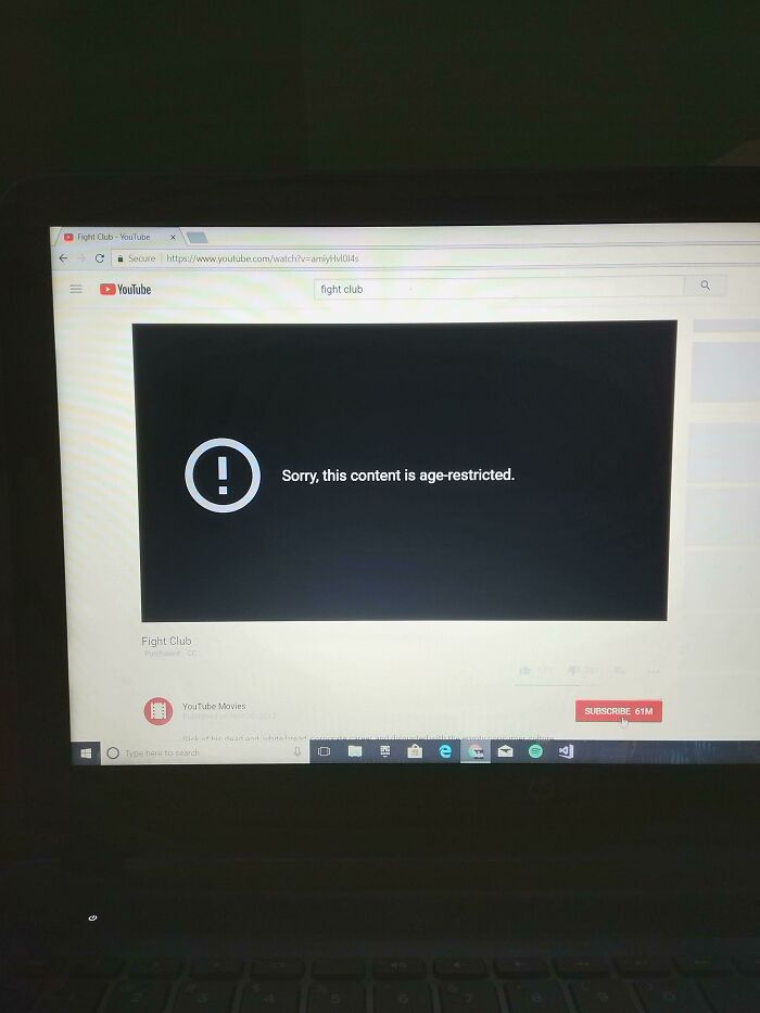 Youtube Lets You Purchase A Movie, But Still Age Blocks You
