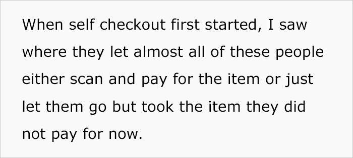 Text discussing self-checkout issues in supermarkets, highlighted by a criminal defense lawyer. - 10