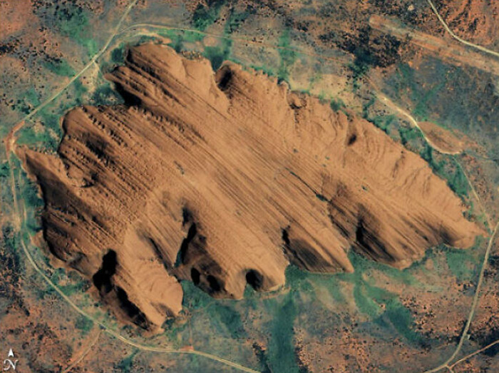 Uluru (Ayers Rock) From A Birds-Eye View
