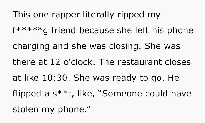 Woman Who Worked As A Server At A Fancy Steakhouse Shared Her Encounters With Entitled Celebrities, Goes Viral