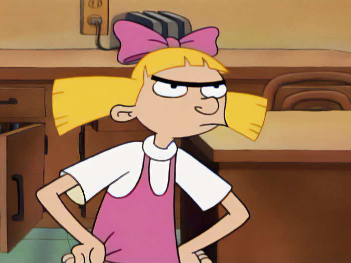 Hey Arnold! character Helga G. Pataki is unhappy