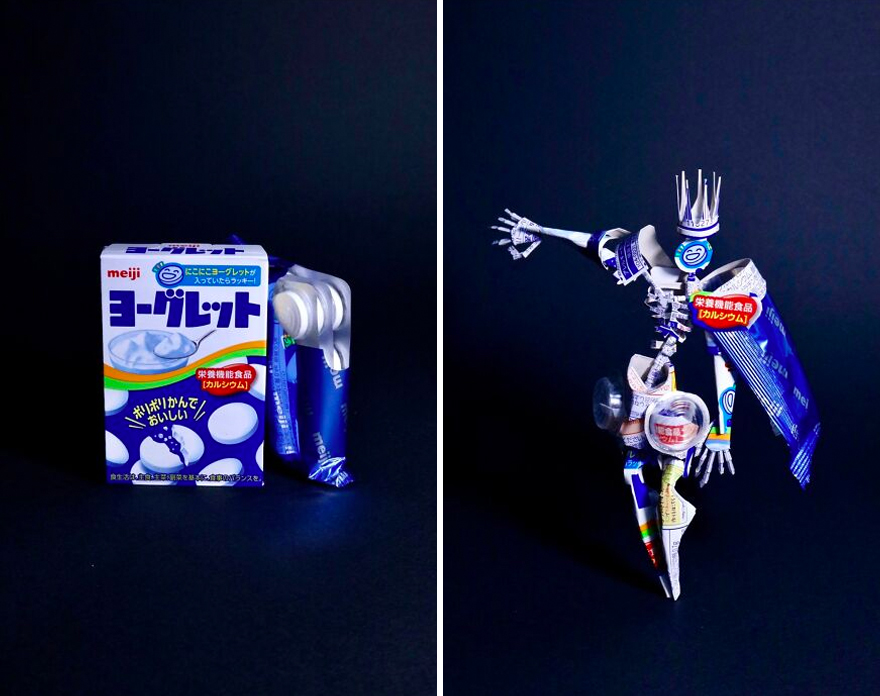 A Japanese Artist Gives Food Packages A Second Life By Turning Them Into Works Of Art (20 New Pics)