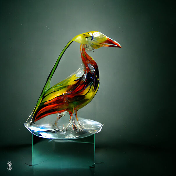 20 Ai-Made Glass Sculptures Of Birds That Look Like Real!