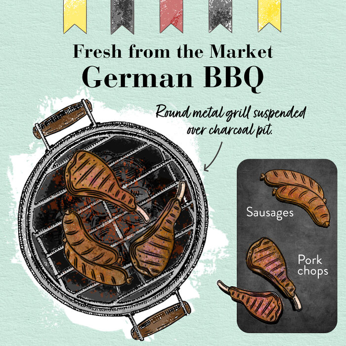 Artist Illustrates 8 Barbeques From Around The Globe To Highlight How Different They Are - 3