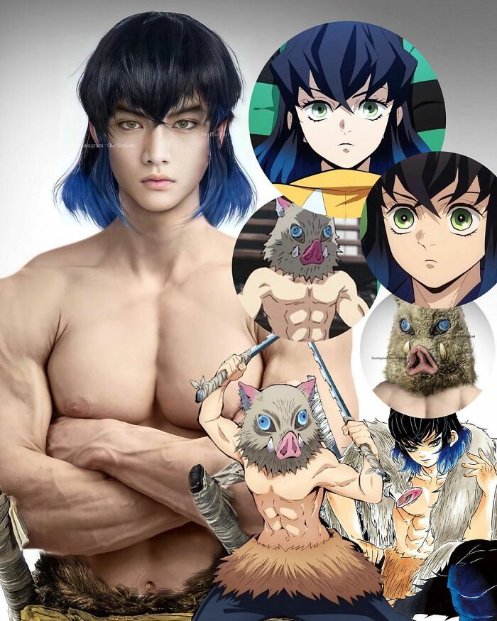 Inosuke Hashibara From Demon Slayer: Kimetsu No Yaiba