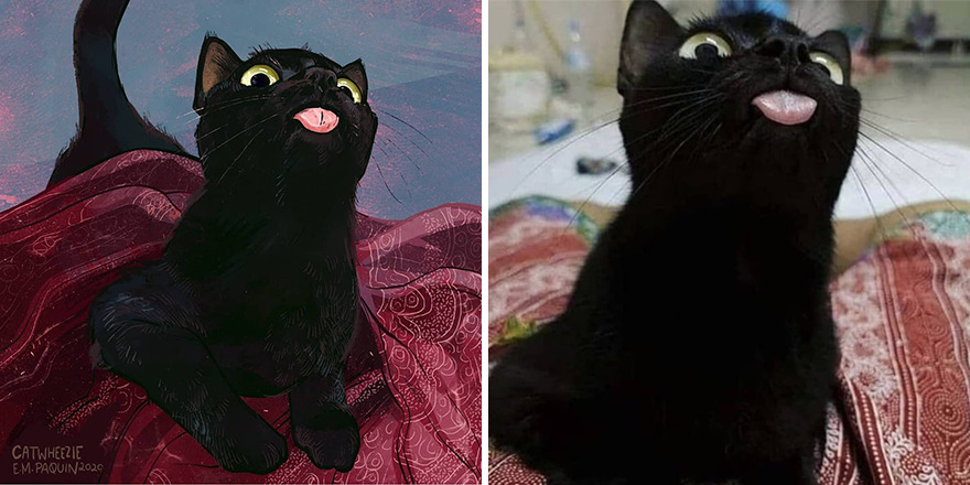 Artist Takes Cat Memes To A Whole New Level By Making Amazing Art With Them