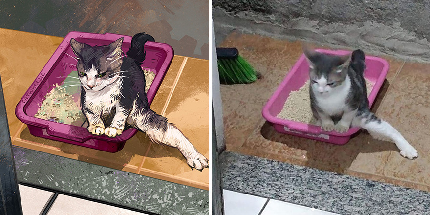 Artist Takes Cat Memes To A Whole New Level By Making Amazing Art With Them
