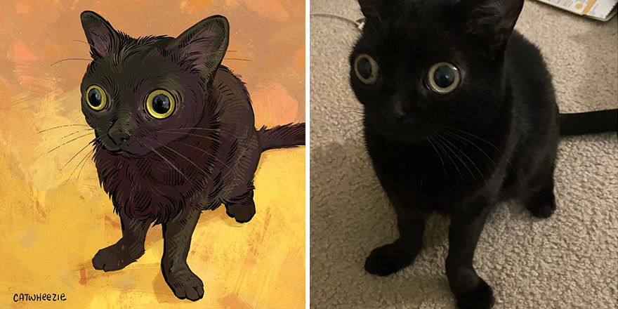 Artist Takes Cat Memes To A Whole New Level By Making Amazing Art With Them