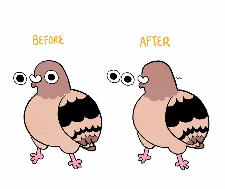 Artist Who Lives With Anxiety And Depression Creates A Pigeon As The Narrator Of His Comics That Will Bring A Smile To His Face (Interview With Artist)