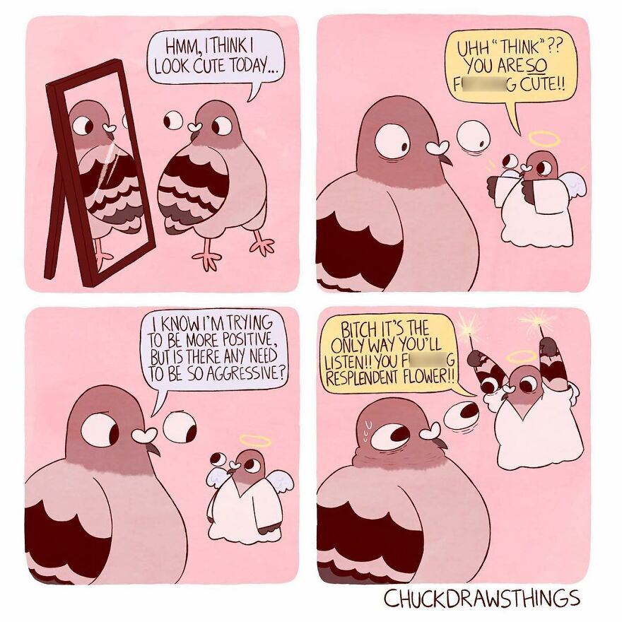 Artist Who Lives With Anxiety And Depression Creates A Pigeon As The Narrator Of His Comics That Will Bring A Smile To His Face (Interview With Artist)